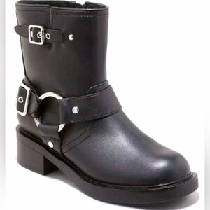 NWT Universal Thread “Connor” black moto boots - 8